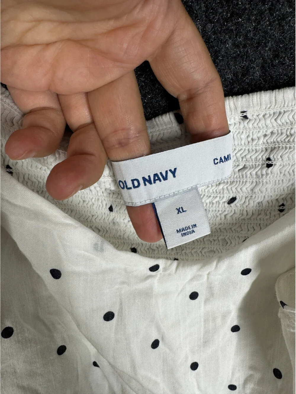 Old Navy Dress Women XL White Polka Dot Sheath Midi V-Neck Lined Sleeveless - Picture 5 of 7